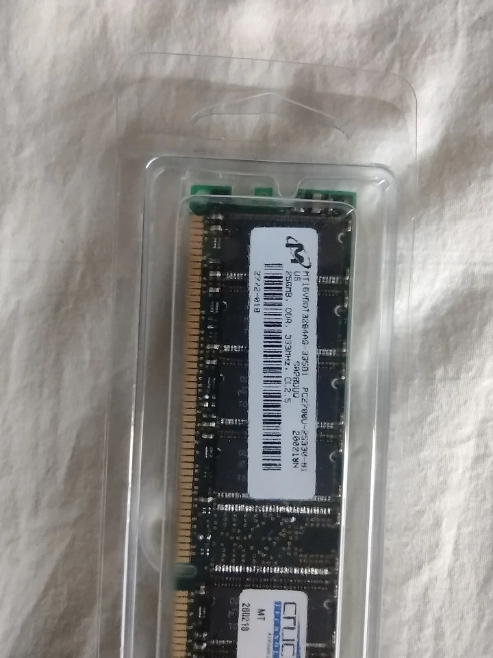 Crucial 256MB DDR 333MHz CL2.5 - Image 2 of 3