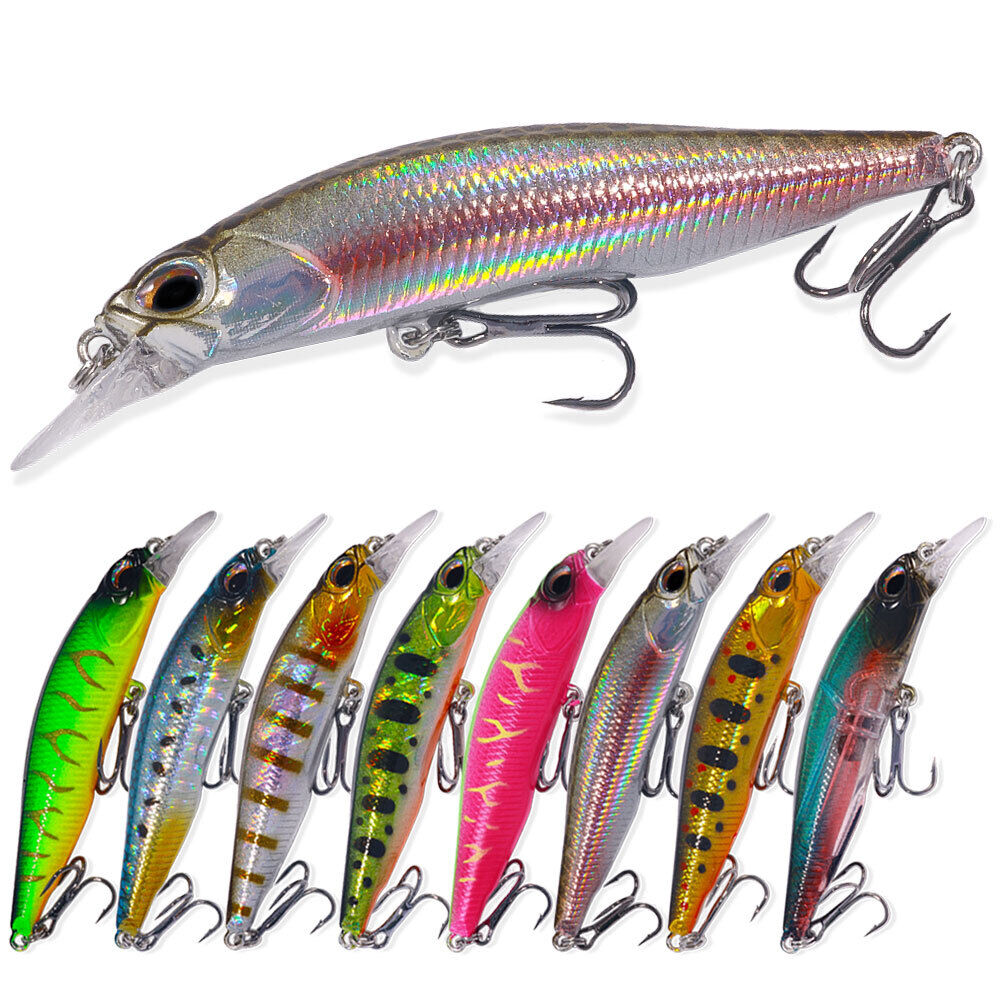 Cheap 7Pcs/lot 5in 10g Hard Fishing Lures Crankbait 1.8-3.9M