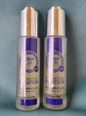 Lot 2 Carson Life Hydrating HYALURONIC ACID w VITAMIN C & E 1 OZ 5828