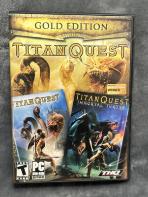 Titan Quest Gold Titan Quest and Titan Quest Immortal Throne + Manual PC 2007
