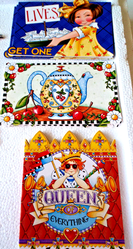 **MARY ENGELBREIT 17 small die-cut fun CARDS + envelopes 5 x 3.5!! - Picture 3 of 5