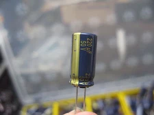 Panasonic - FC Series - Radial Electrolytic Capacitors - 50v 220uF - 5 Pieces