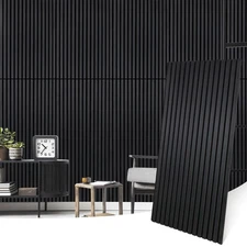 Wood Panels for Wall Acoustic Slat Wall Panels 2-Piece 47.2"×23.6" 3D Flute