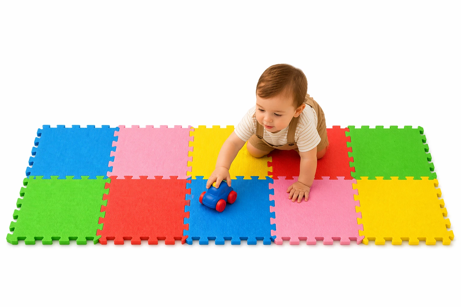 10x EVA Foam Mat Kids Jigsaw Tiles Soft Interlocking Garden Floor Mat 30x30cm