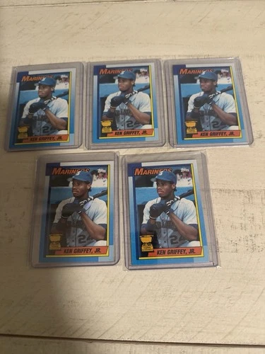Ken Griffey Jr - 1990 Topps Card #336 - 5 Card Lot