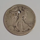 1917-D Walking Liberty Half Dollar 50C Silver .900 Business Strike Holed/Drilled
