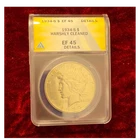 1934-S Peace Dollar ANACS EF 45 Details Harshly Cleaned Silver KM#155