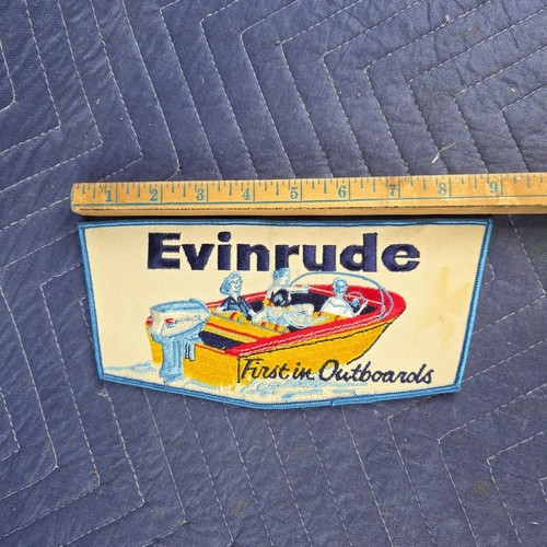 Vintage Evinrude "First In Outboards" Patch Large - Picture 2 of 5