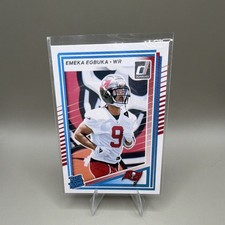 2025 Panini Donruss Rated Rookie Emeka Egbuka #375 Tampa Bay Buccaneers NFL