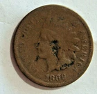 1869 Indian Head Penny Cent Good (G) Details