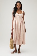 Free People Poppy Midi Dress Large Sweet Nothings Casual Boho Style