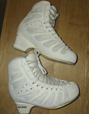 Edea Piano 225C 225 Ladies Girls Figure Skates White Ivory Boots Like Jackson 4