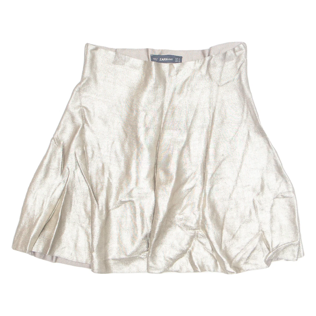 Jupe Courte Zara Taille Haute – Noire – Taille 12 – Femme – Occasion Parfait état