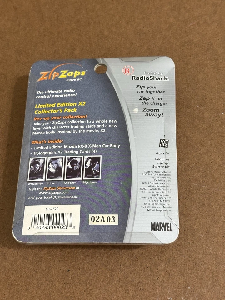 Radio Shack Zip Zaps Micro RC Limited Edition Collector Pack Mazda RX-8 Marvel - Image 4 of 4