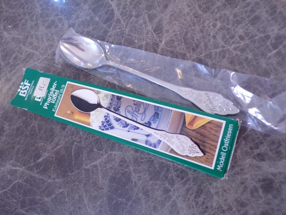 BSF FRIESENMUSTER ein Pharisäerlöffel 17.5 cm für 6 Personen 18/8 TOP OVP