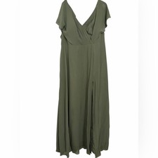 Azazie Rylee Dress – Eucalyptus Green, Size 18