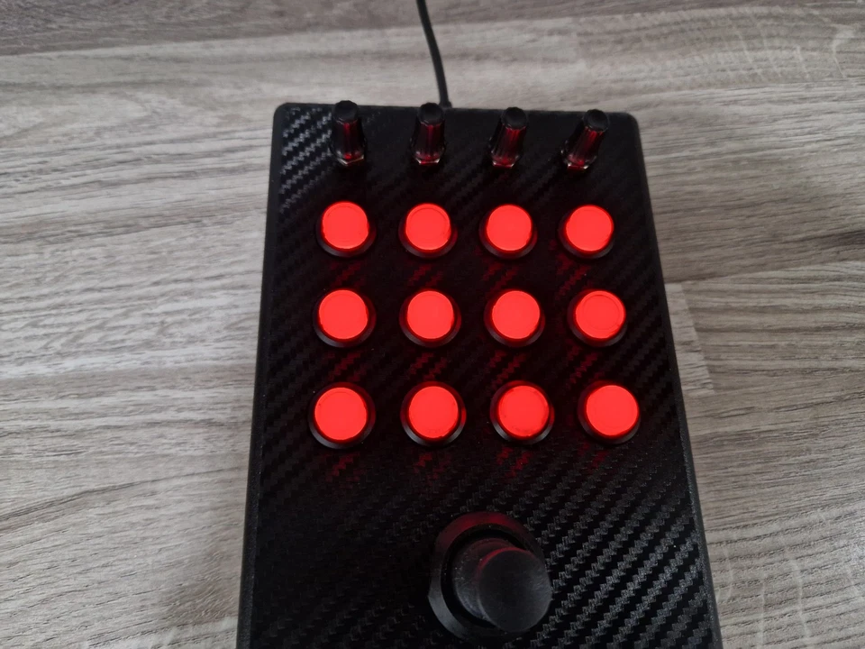 Button Box for PC/consoles sim racing/flight sim/ets2/farm sim, joystick, LEDS R - Image 3 of 4