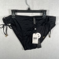 La Blanca Size 12 Island Goddess Adjustable Hipster Bikini Bottoms Black 61