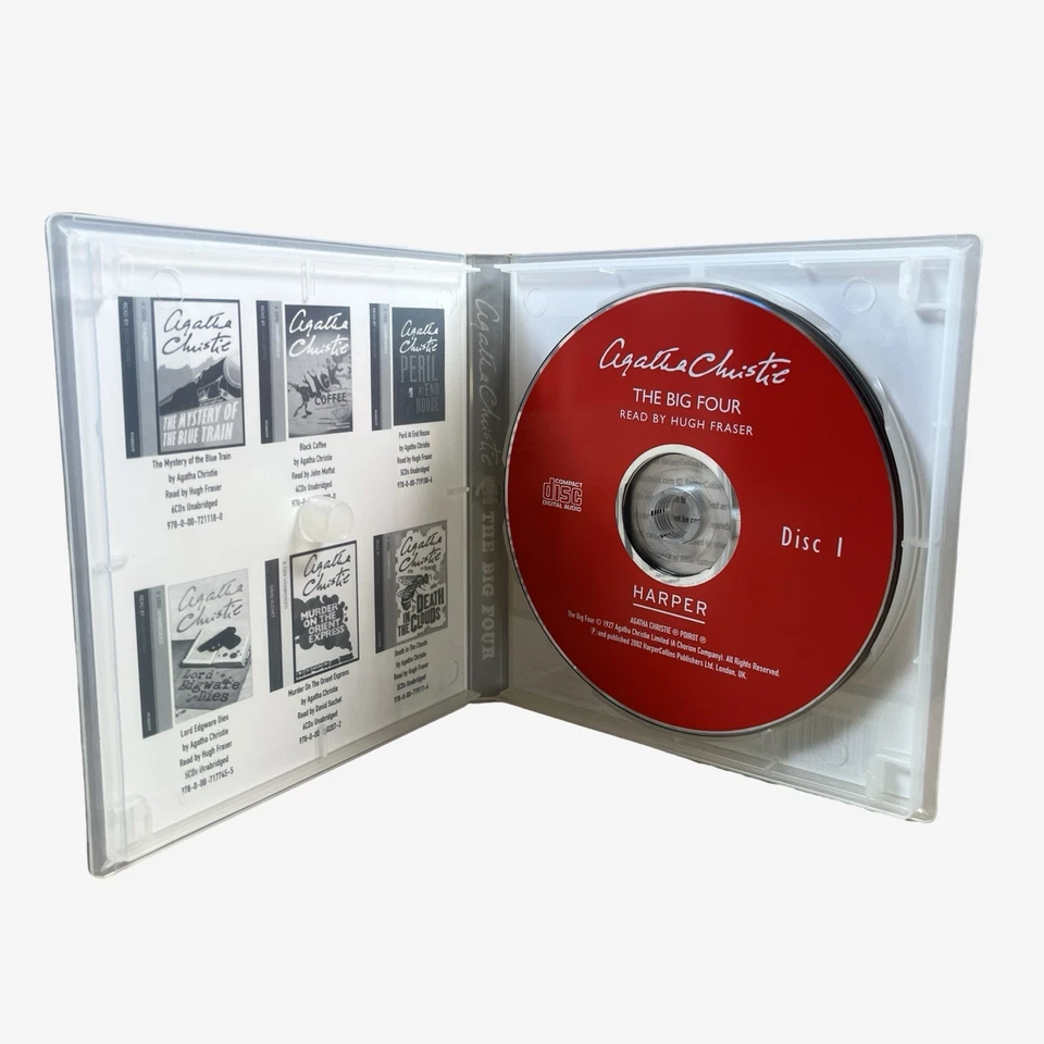 Agatha Christie Poirot Audio Book CD The Big Four 5 CDs Unabridged Hugh Fraser - Image 3 of 4