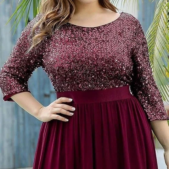 EVER PRETTY Formal Evening Party Prom Bridal Elegant Sequin Dress Size 20/22 3XL - Image 2 of 4