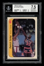 1986-87 Fleer Sticker Set-Break #  6 Patrick Ewing BGS 7.5 NEAR MINT+