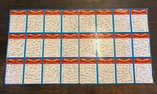 1973 Topps Baseball Uncut Sheet Blue Checklist Team Set 24 MLB AL NL Cub Yankees