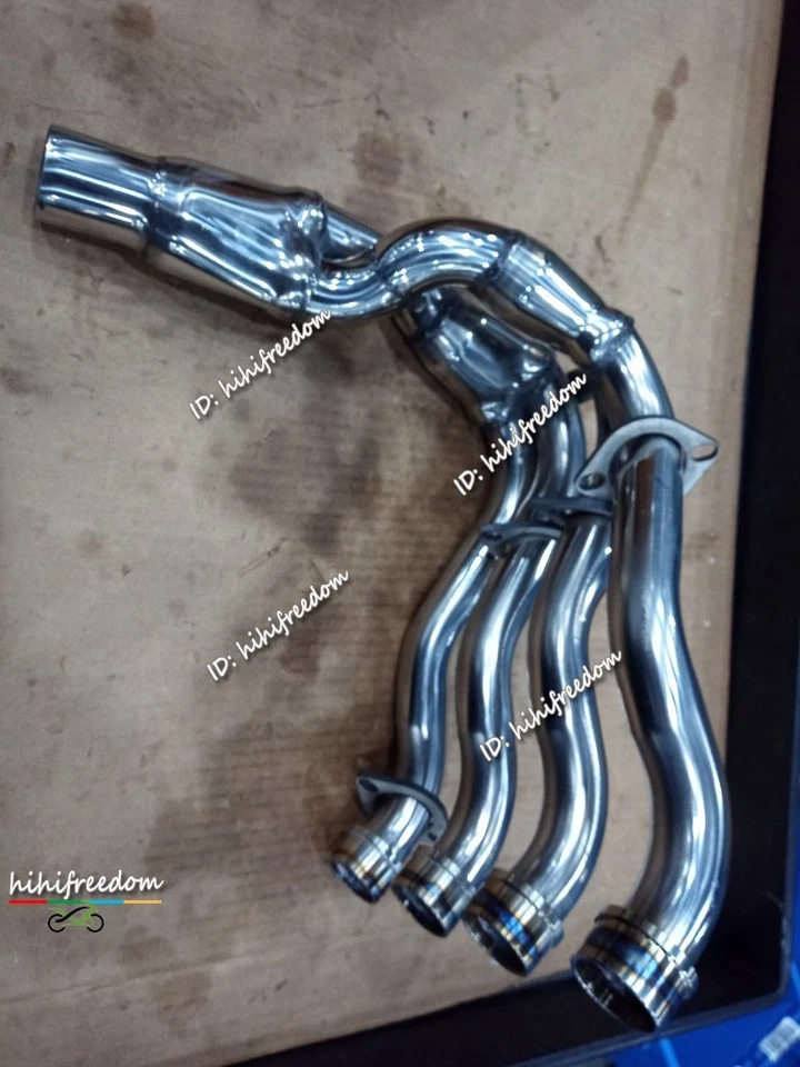 Tubo de cabezal silenciador de carbono de escape sistema completo para Suzuki GSXR 750 600 2006-2007 Foto 3 de 4