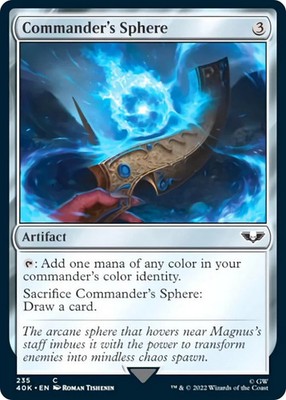 MTG Commander's Sphere (235) (Surge Foil) [Warhammer 40,000] Foil Near Mint Magi