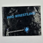 Nintendo NES Pro Wrestling Manual Instructions Booklet Book Paperwork Vintage