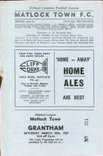 Matlock Town v Heanor Town 25/03/67 Midland League