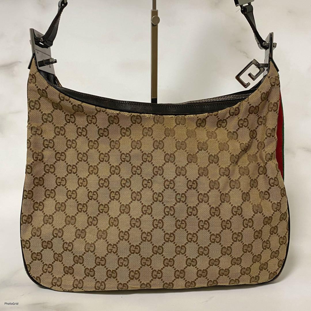 Gucci one-shoulder bag GG pattern Sherry line Used Excellent