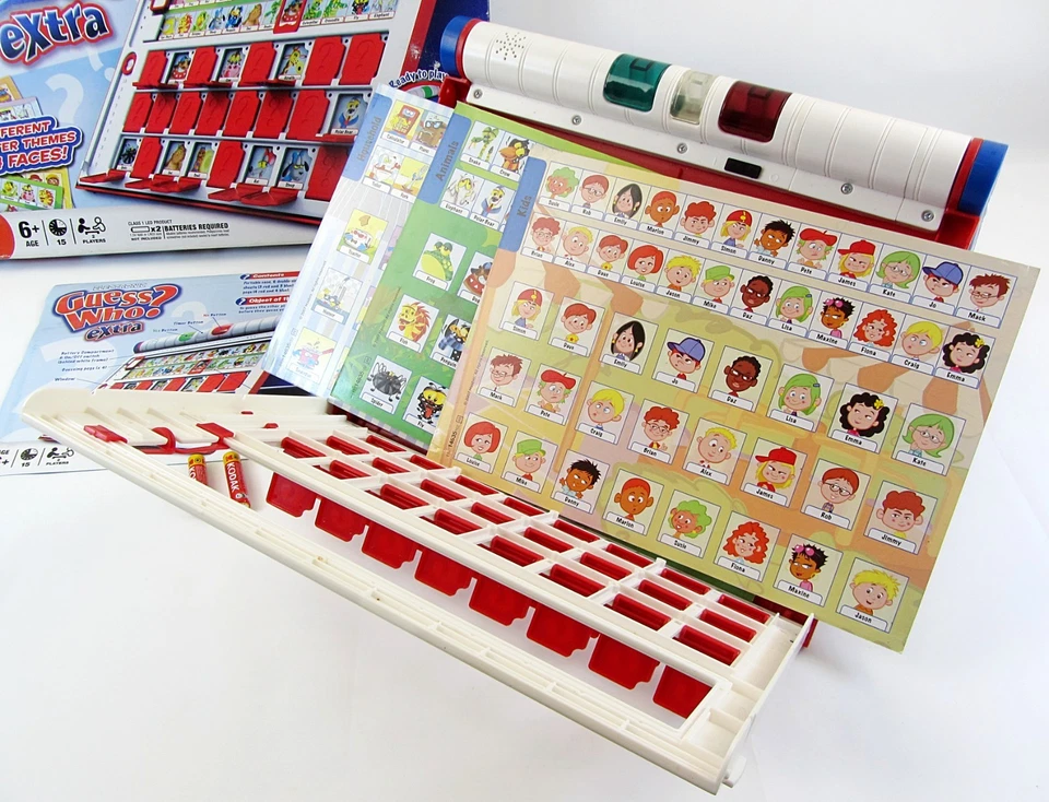 Electronic Guess Who Extra Board Game Milton Bradley 2011 Complete Working - Image 4 of 4