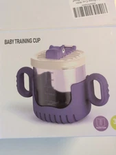 Silicone Training Cup 10oz/300ml  Easy to Clean Sippy Cups for Kids Baby A30