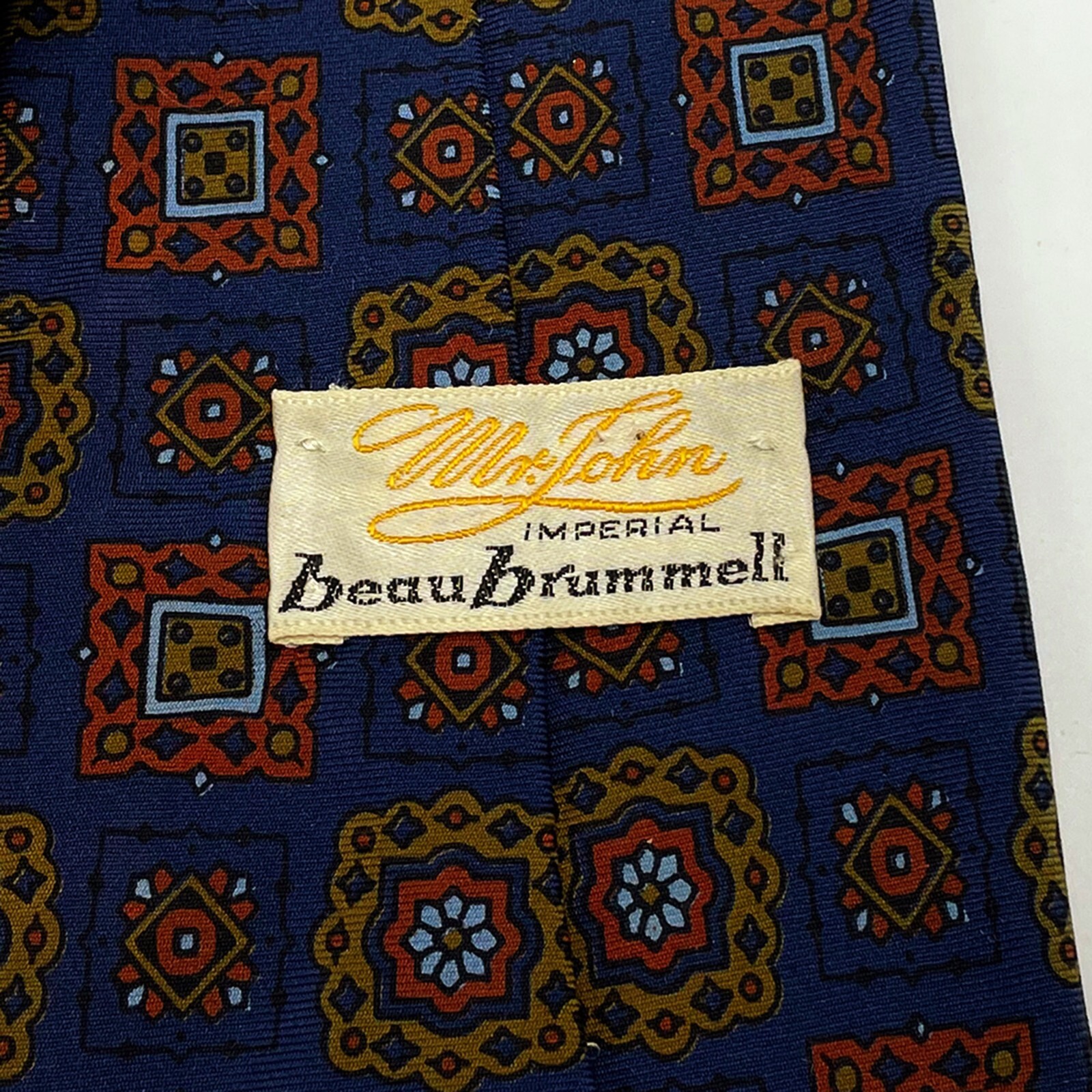 Mr. John Imperial Beau Brummel Tie Vintage Silk Imported image 3