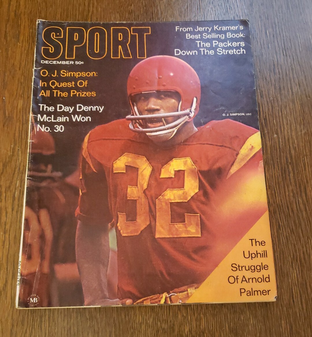 December 1968 Sport Magazine OJ Simpson USC Trojans No Label VGC | eBay