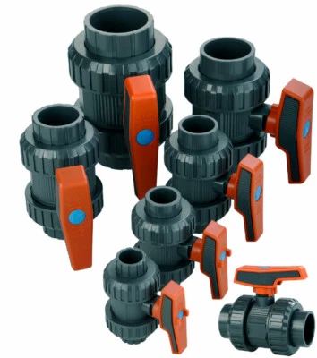 CEPEX® PVC Kugelhahn Klebemuffe Ø25 bis 110mm Filter Koi Teich Pumpe Absperrhahn