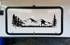 Mountains Forest Scene Vinyl Decal V1 Camper Rv Travel Trailer Graphics Sticker Mountains Forest Scene Vinyl Decal V1 Camper Rv Travel Trailer Graphics Sticker