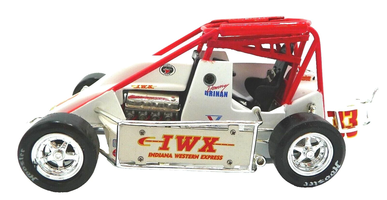 Action White 1:24 Diecast Racing Cars