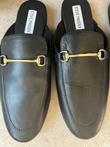 Steve Madden Women's Galilea Leather  Mules, Black Color Size 8.5 - Bild 4 von 11