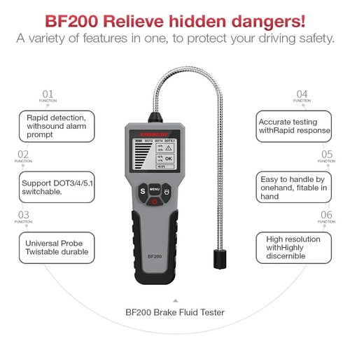 Auto Brake Fluid Tester Car Brake Oil Tool LED Indicator Check Display Oil Tool - Picture 12 of 23