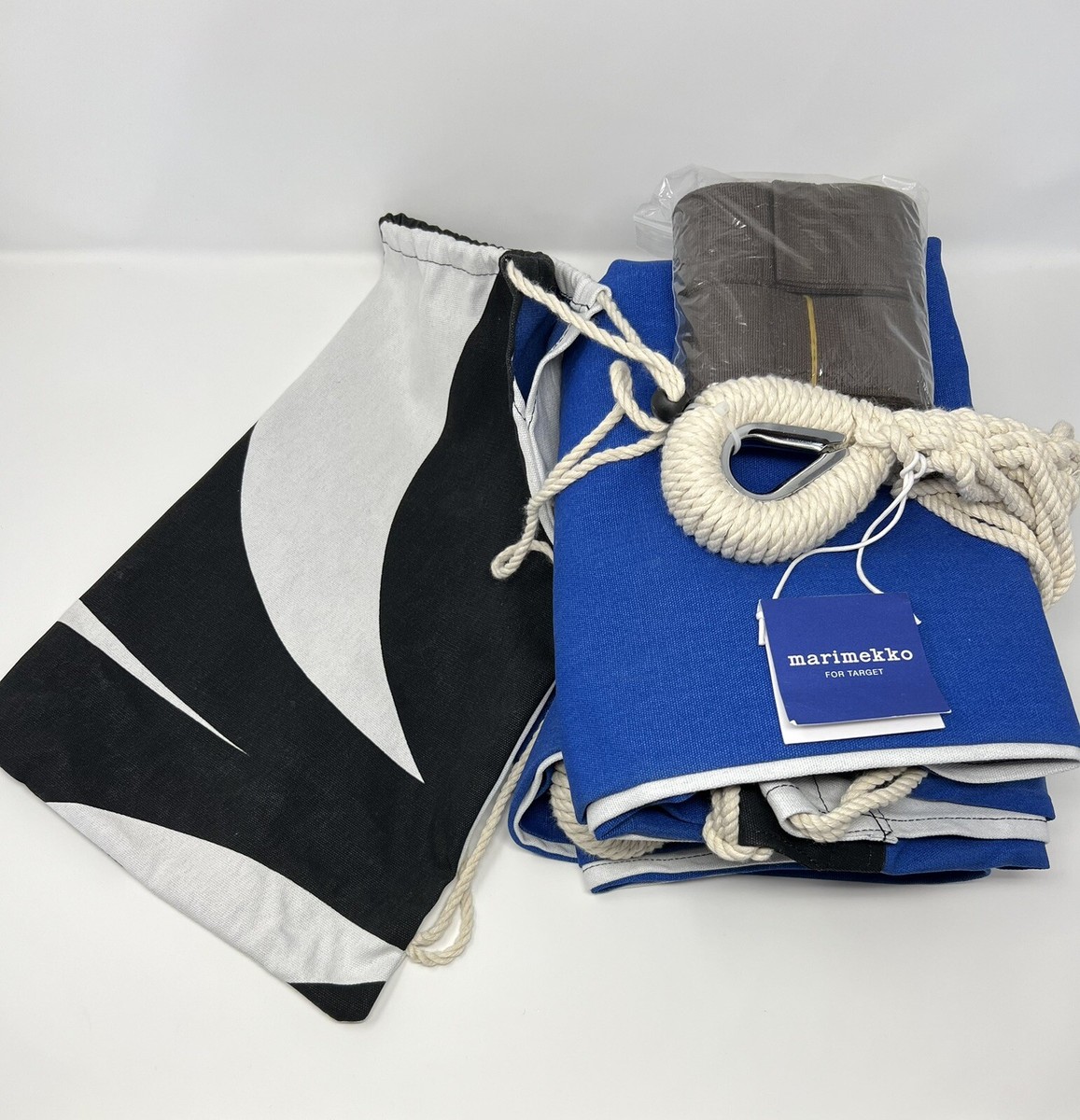 New Marimekko For Target Kaivo Blue Black 2 Person Hammock