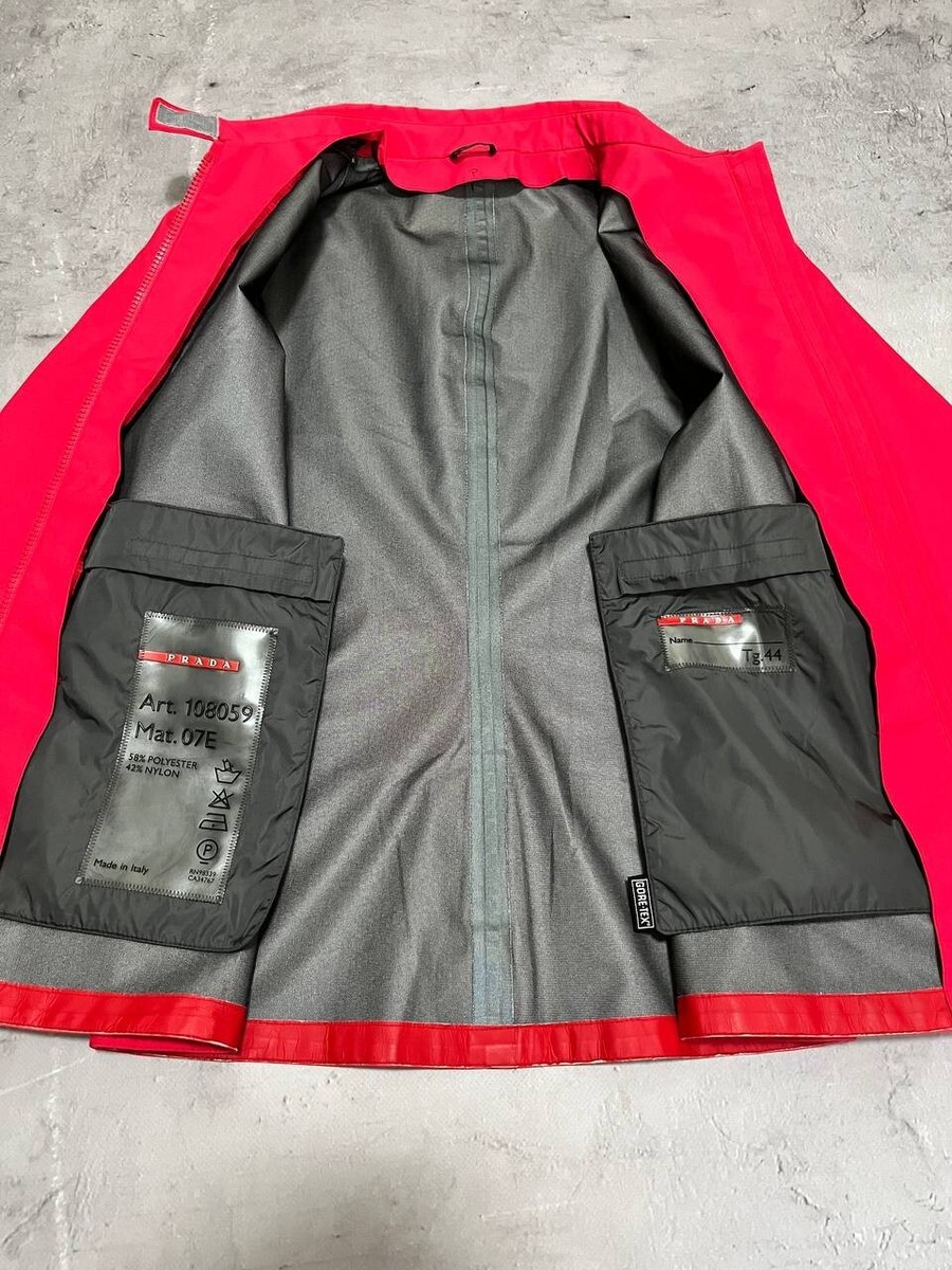 PRADA】ナイロンジャケット ブルゾン ピンク GORE-TEX 42 XL