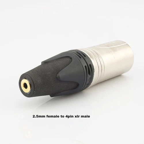 4pin XLR to 3.5mm 2.5mm Male / Female Adapter Connectors NEUTRIK Converter Plug - Picture 5 of 14