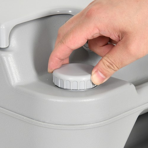 5.8G Portable Toilet W/ Press Flush Pump Leak-proof for Camping RV Travel Potty - Picture 6 of 7