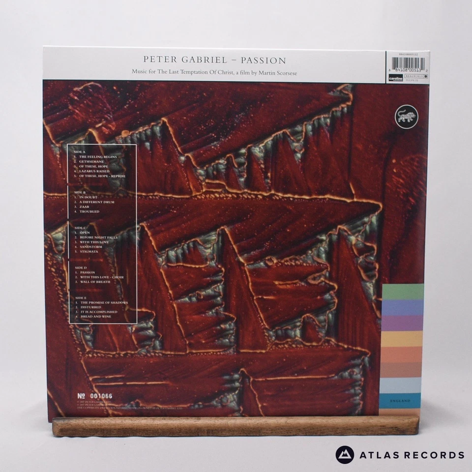 Peter Gabriel Passion 2 x 12" + 12" Album Vinyl Record - NM/EX - Image 4 of 4