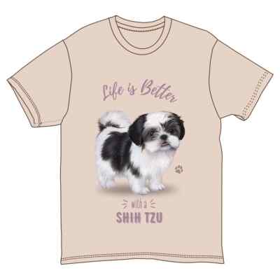 Shih Tzu - Life is Better Comfort Threads T-Shirt - Unisex - NEW!