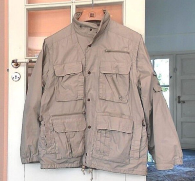 Bison Wear    Herren Outdoorjacke  mit Kapuze   beige     Gr. XL    wie neu !