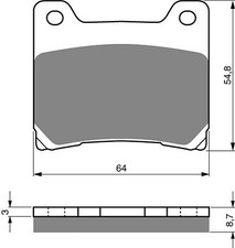 Rear Brake Pads For Yamaha BT1000 FJ1100 XVS1100 FJ1200