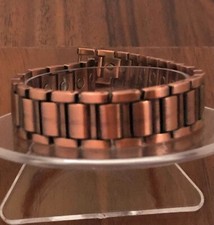 Antique Copper Magnetic Link Bracelet - Arthritis Pain Relieve Biker Bracelet