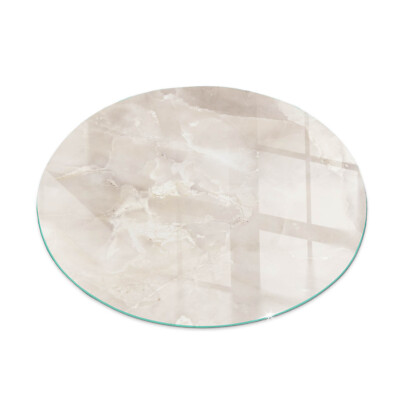 Funkenschutz Glasplatte Kaminofen Sicherheitsglas Natürliches Marmormuster 60 cm